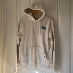 The North Face Unisex Beige Hoodie with Back Graphic